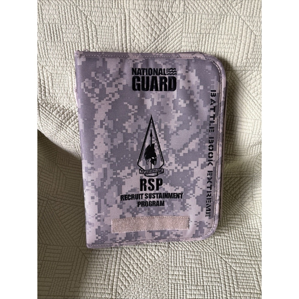 NationalGuard Zipper Binder Camoflauge Organizer Recruitment Sustainment program